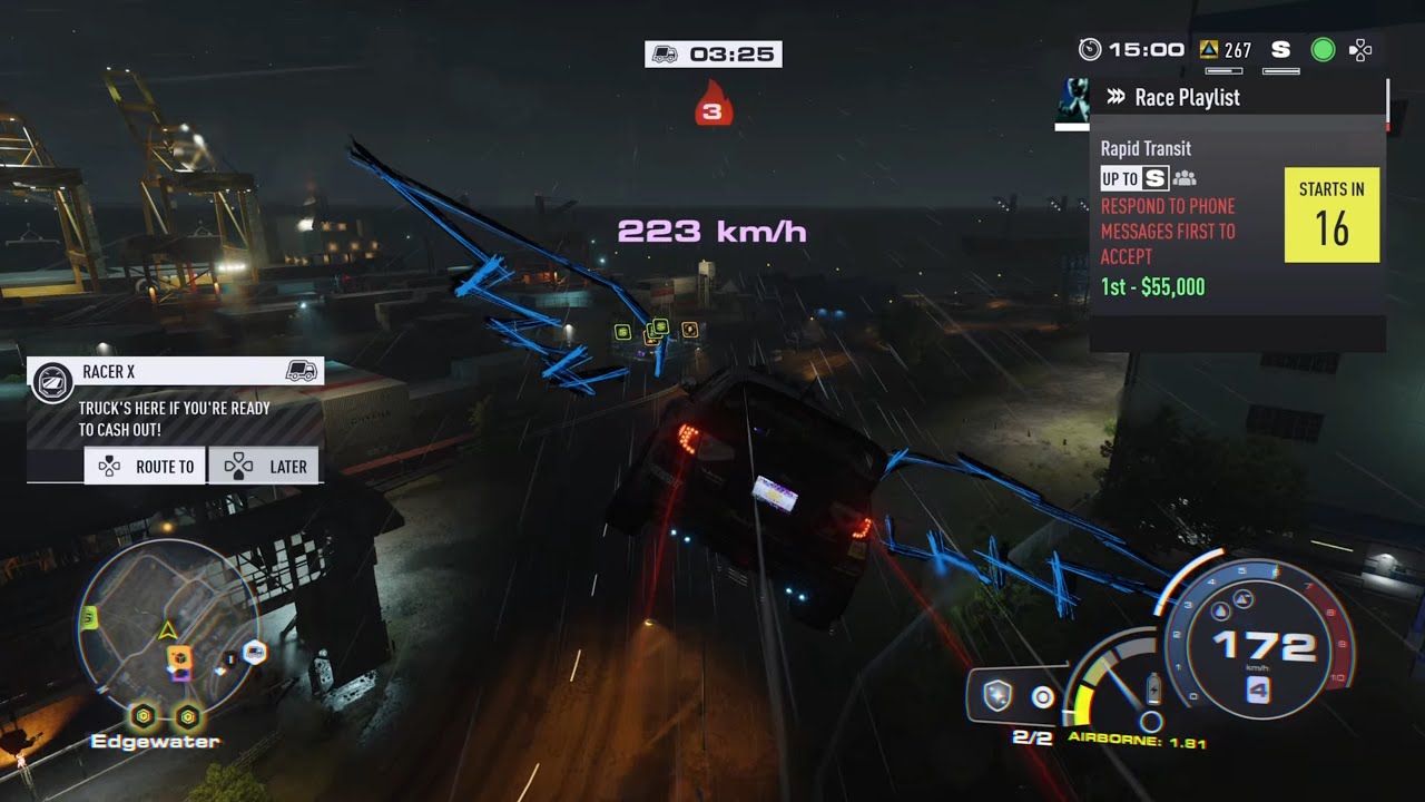 NFS Unbound all 26 jumpable lockups in lockdown mode + builds