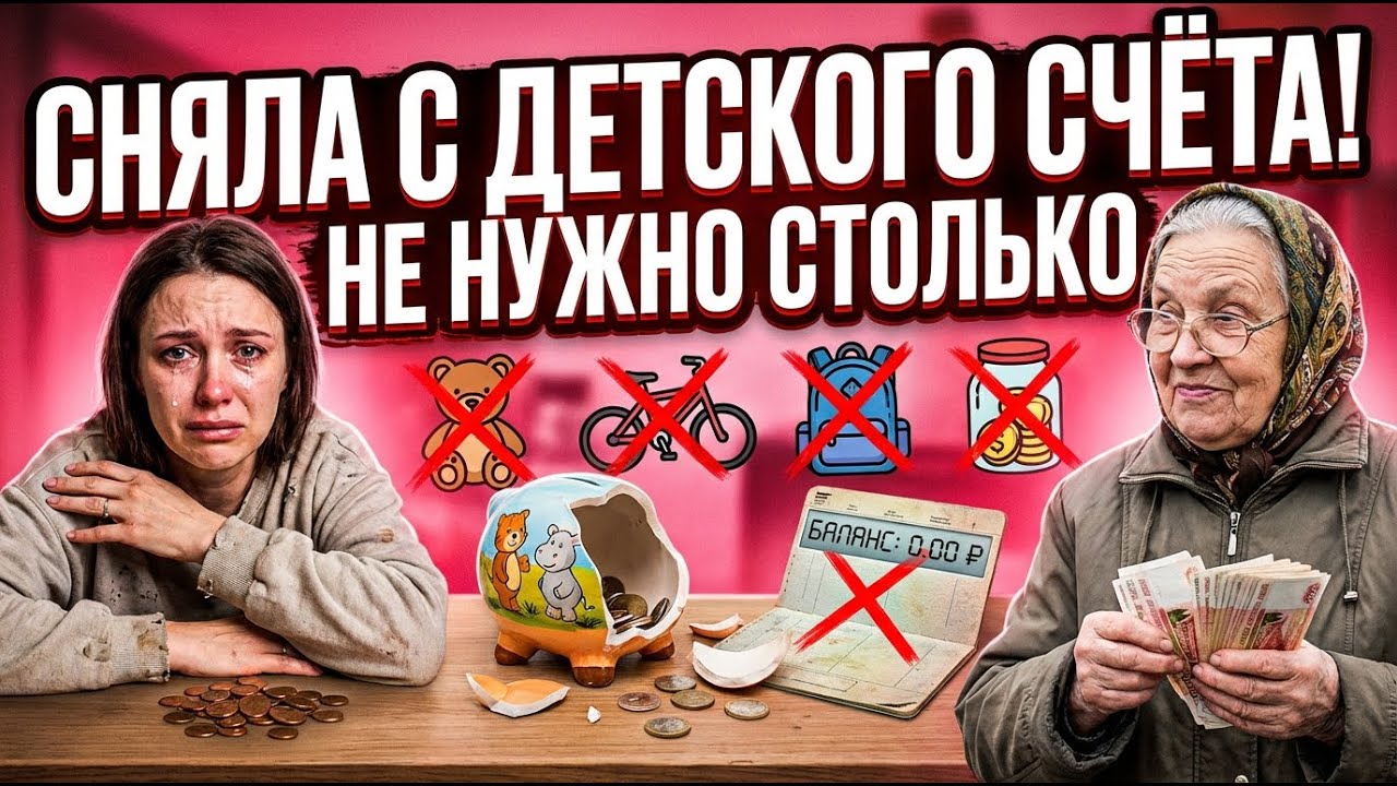 Мать мужа СНЯЛА деньги с детского счёта — 