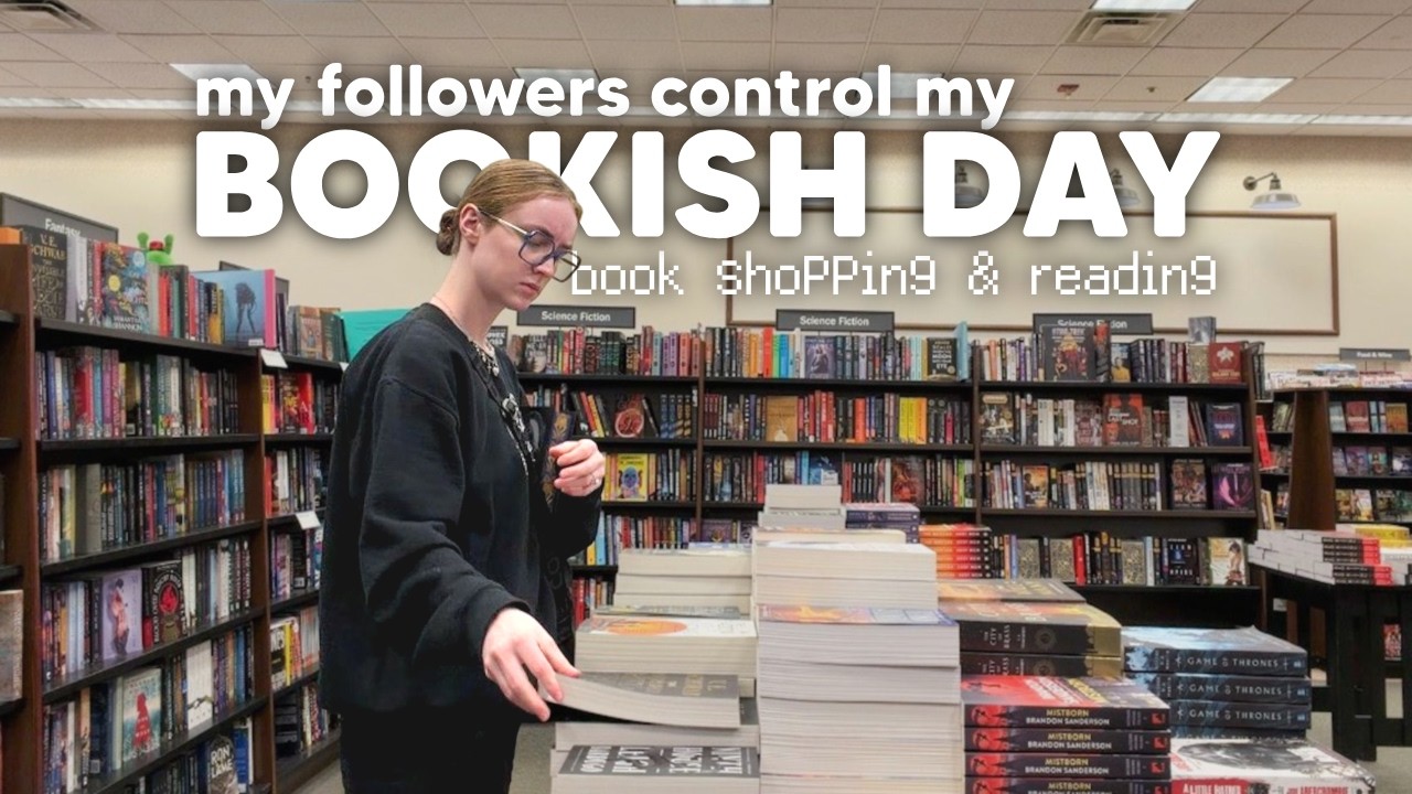 My followers control my bookish day: book shopping at Barnes, coffee run, reading fantasy