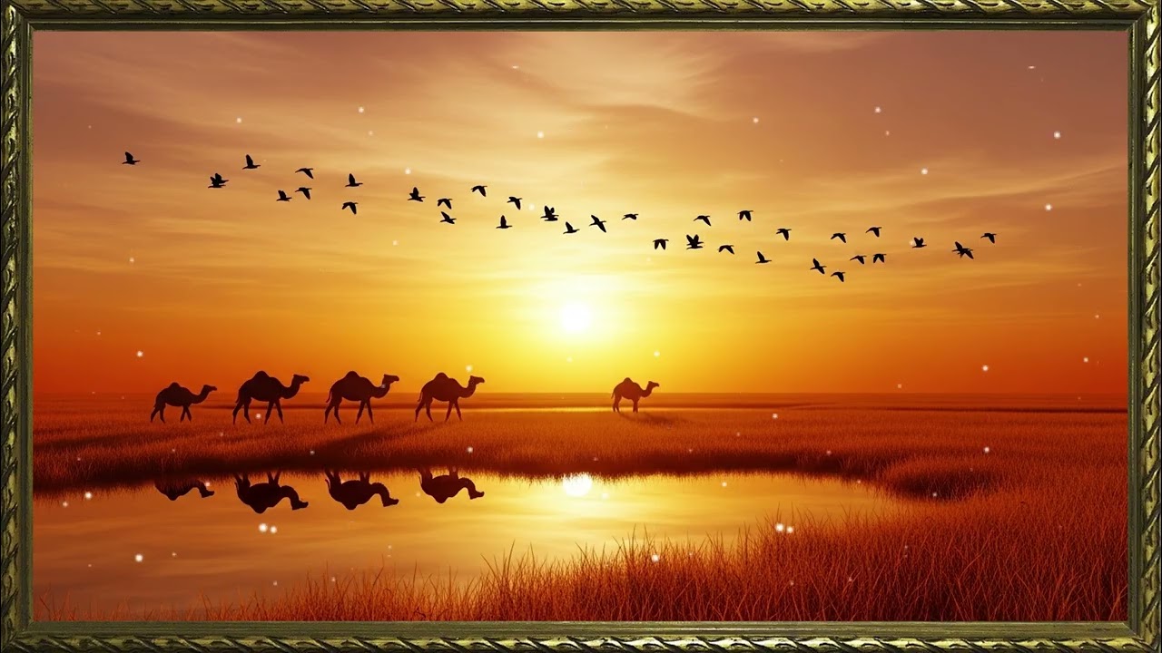 TV Frame 4K wallpaper look with cinematic realism | Joo Art Frame for Screen TV