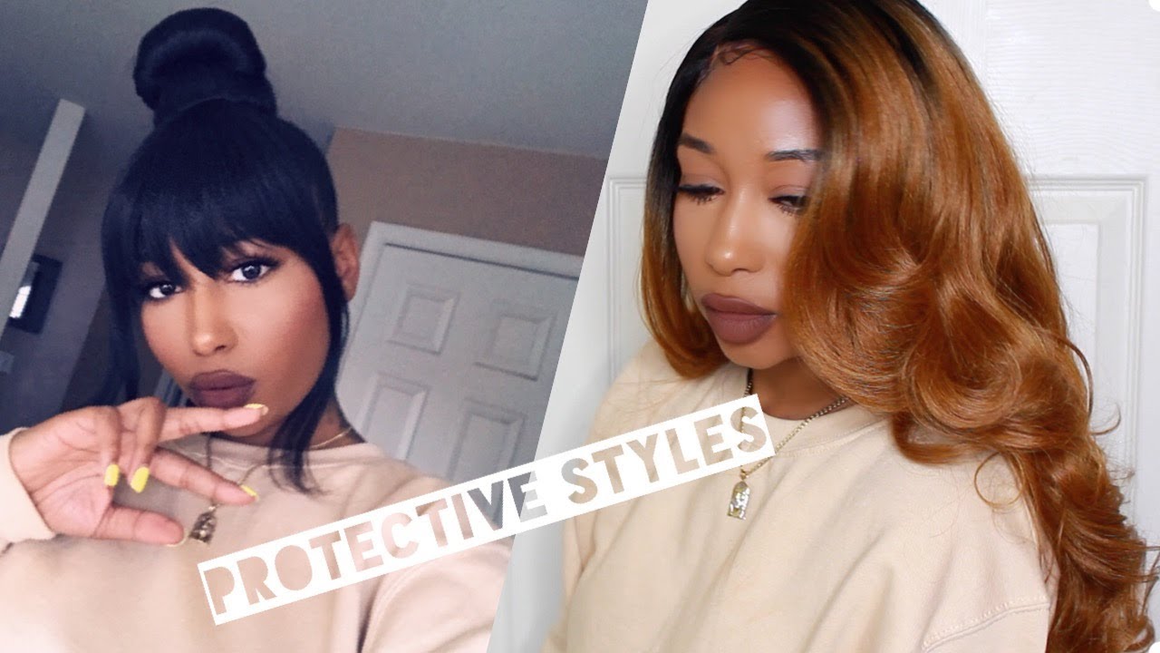 2 -N- 1 Video| Faux Bun & Bang + Synthetic wig| Ft. Samsbeauty