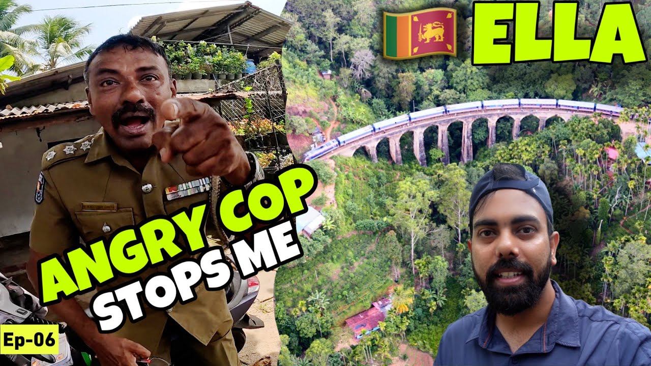 ANGRY 🇱🇰SRILANKAN POLICE stops me | exploring Ravana's CAVE & NINE ARCH Bridge | Ep-6 | SJ VLOGS