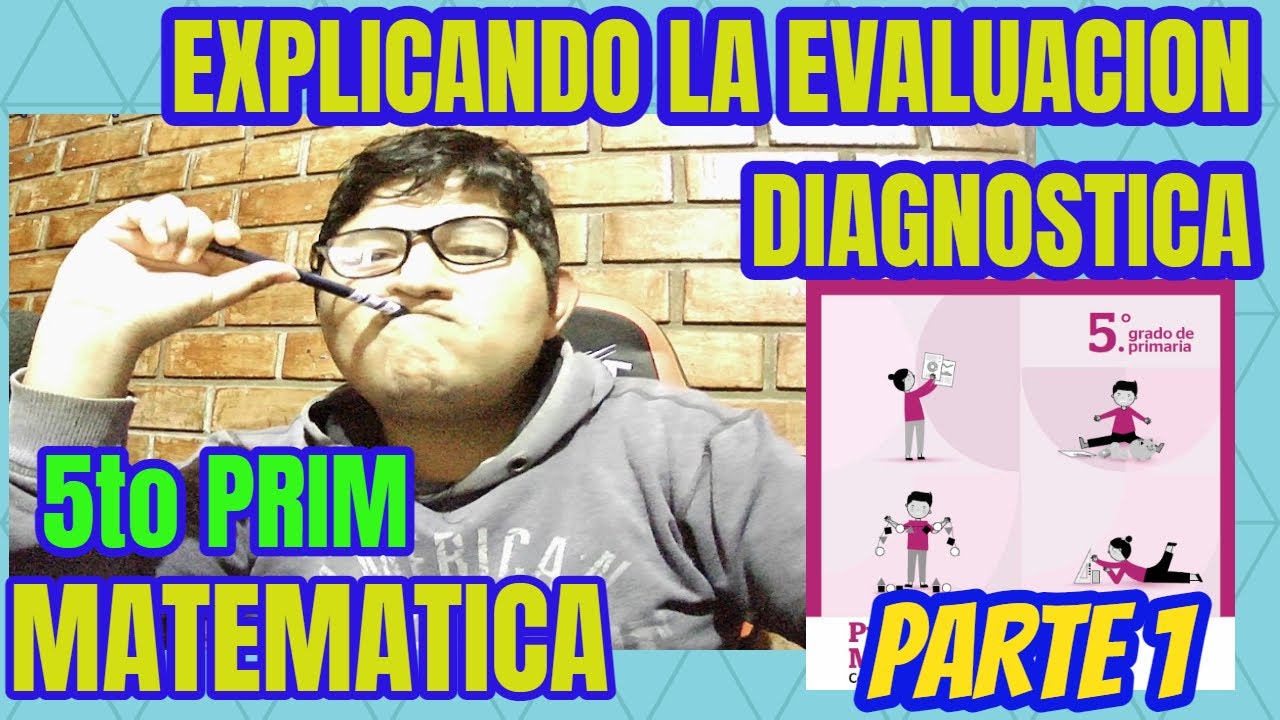 😁🤩Evaluación Diagnostica de 5to PRIMARIA / MATEMATICA / Aprendo en casa / tarea explicada.