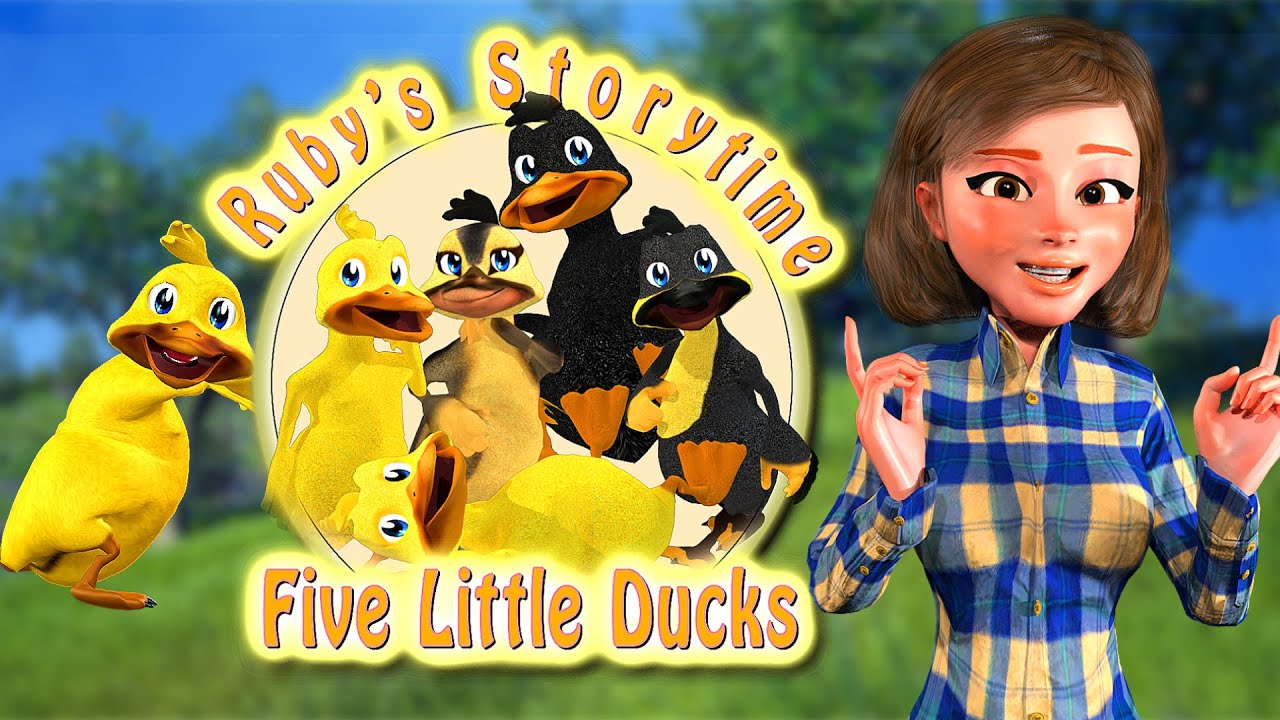 Five Little Ducks 🦆 I Kids Songs I Learn to Count the Little Ducks 🦆 I Ruby's Storytime