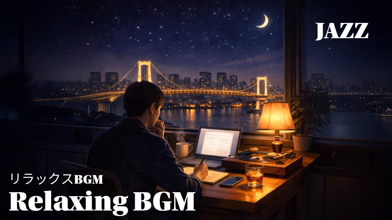 【Relaxing BGM】｜Midnight Jazz for Solo Work｜Focus & Late-Night Work