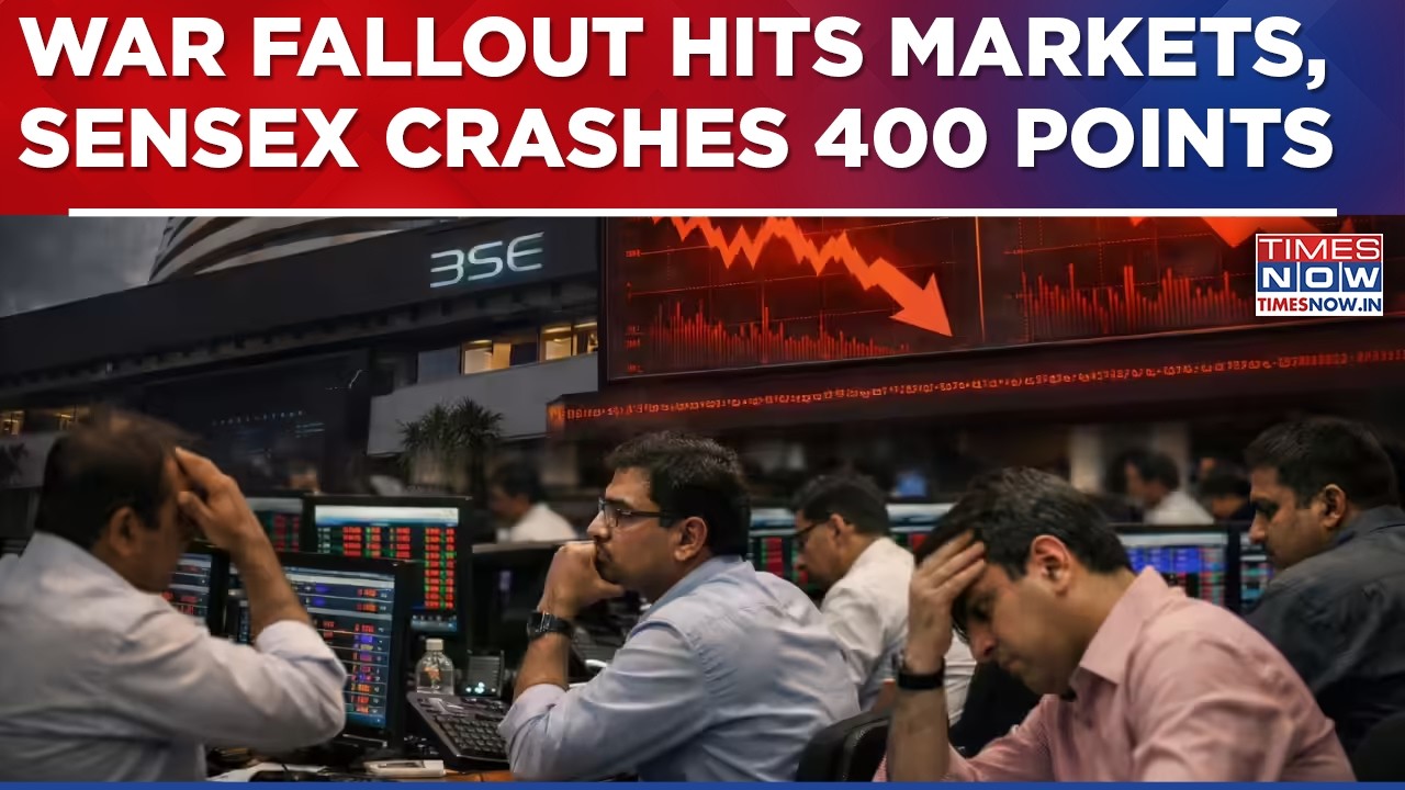 Stock Markets Open In Red After Fresh Escalation In War, Sensex Down By 400 & Nifty Falls Over 100
