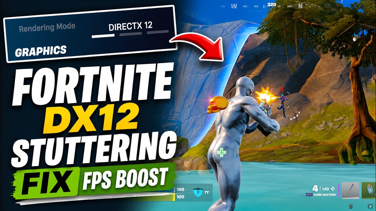 How to Fix Fortnite DX12 Stutter & FPS Drops (Best Settings)