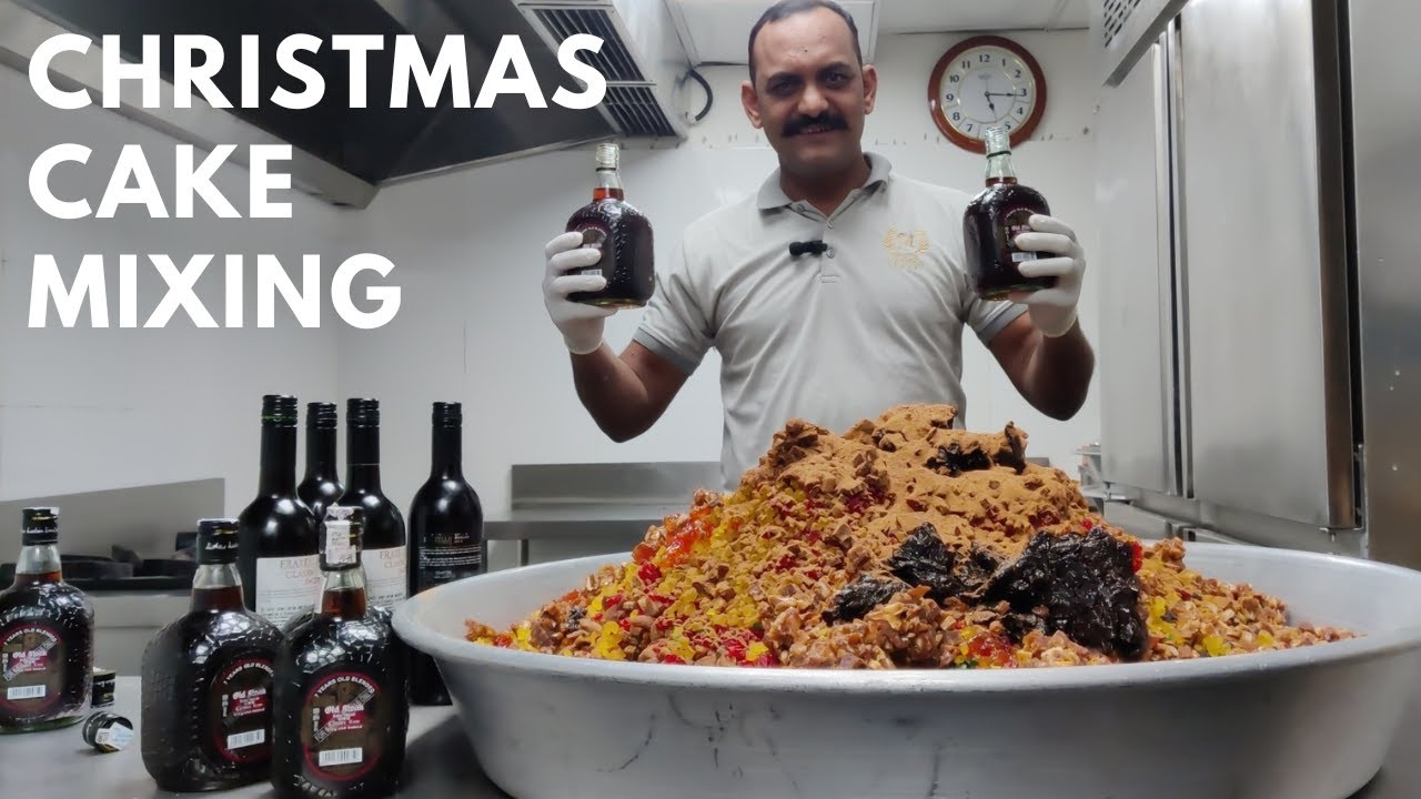 Christmas Cake Mixing Ceremony | क्रिसमस केक मिक्सिंग सेरेमनी | Plum Cake Dry Fruit Mixing