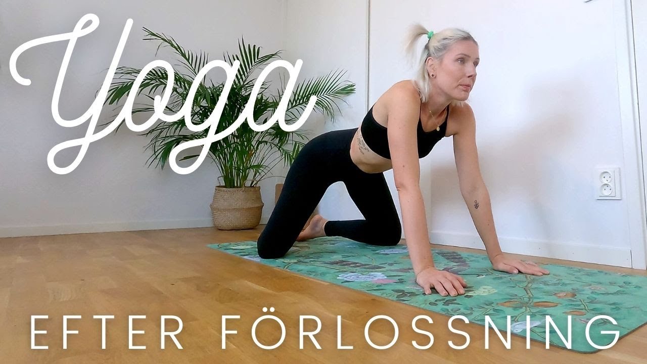 Yoga efter förlossning - 20 minuter Yoga på svenska