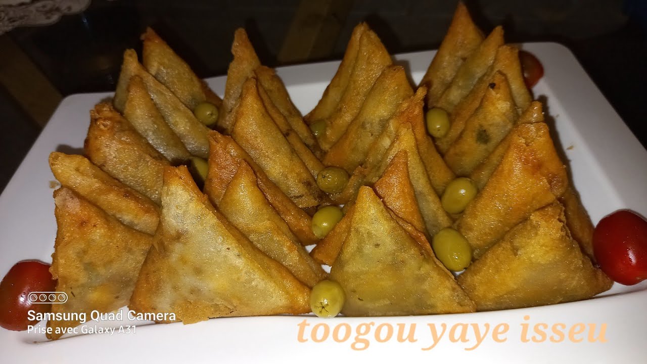 samoussa à la viande hachèe avec 🧀 darra désoul. do doyale