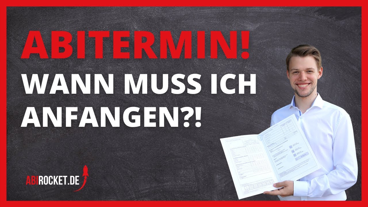 Wann musst du anfangen, für's Abi zu lernen?!