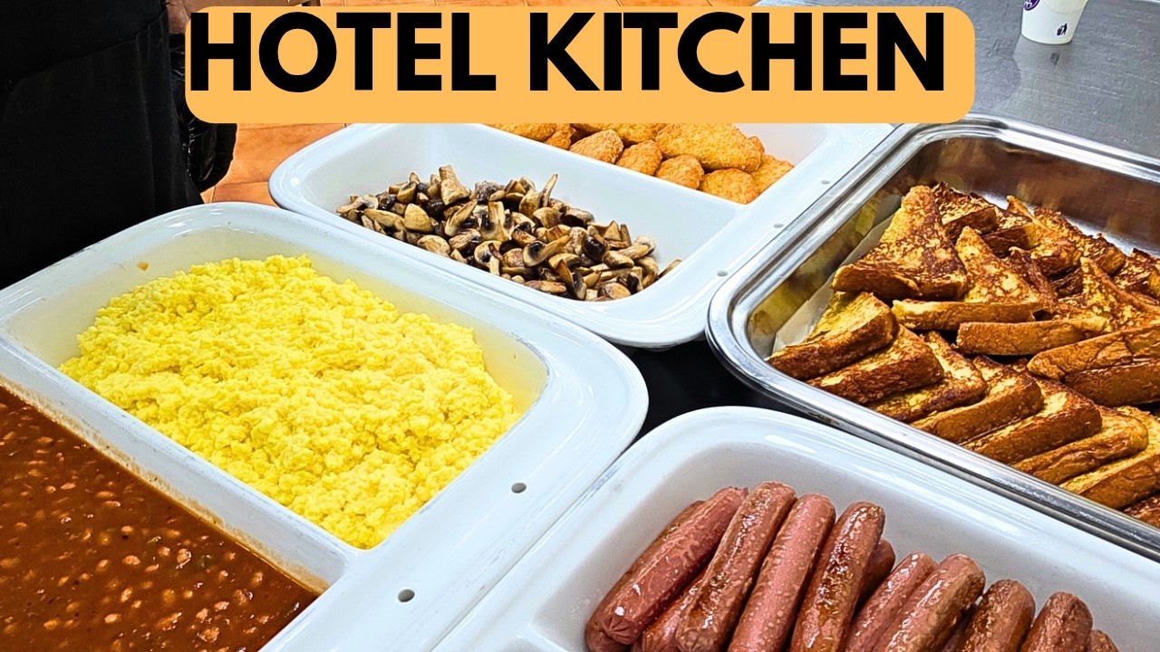 POV: American & English Style Breakfast Buffet Cooking