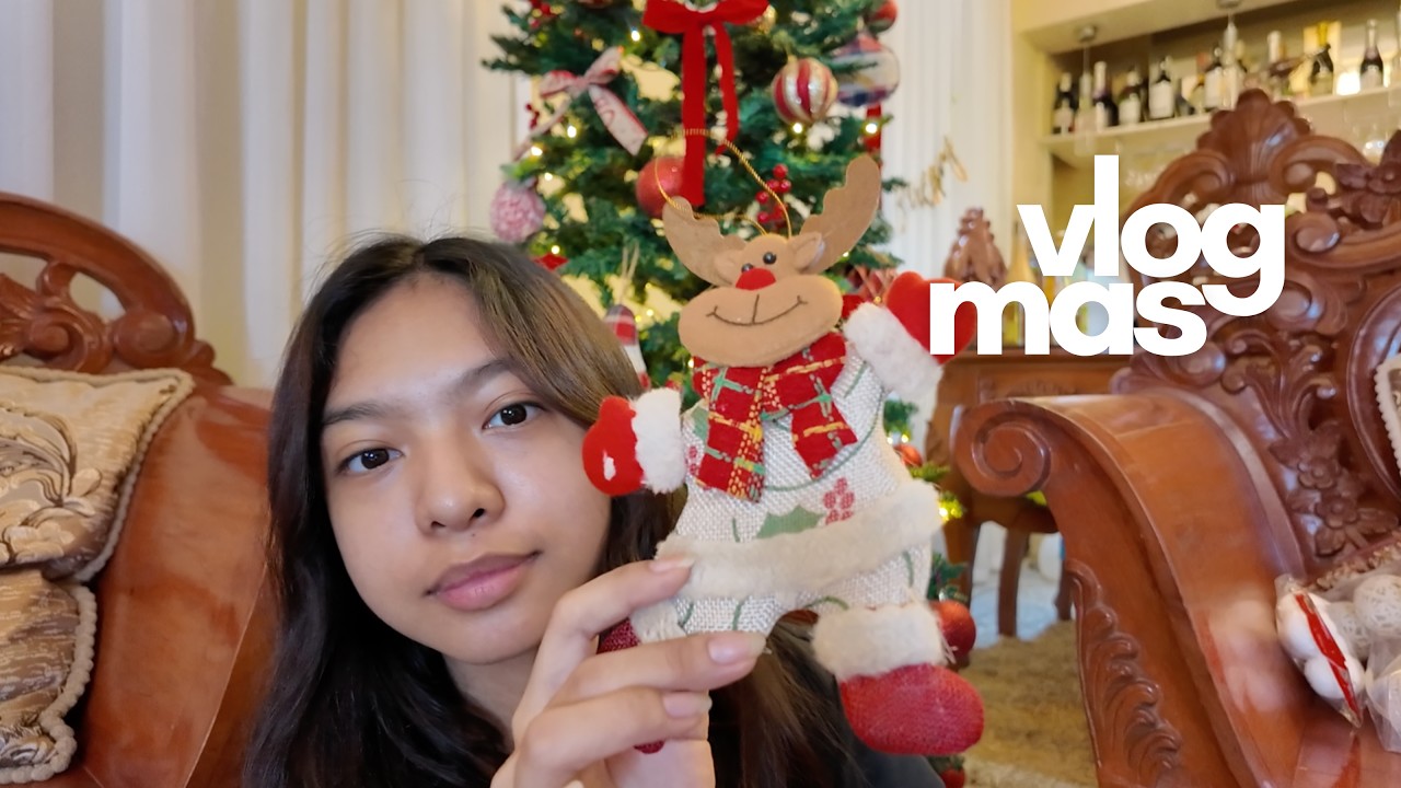 vlogmas ✦ christmas tree set up, house decor + haul | Bam Baraquiel
