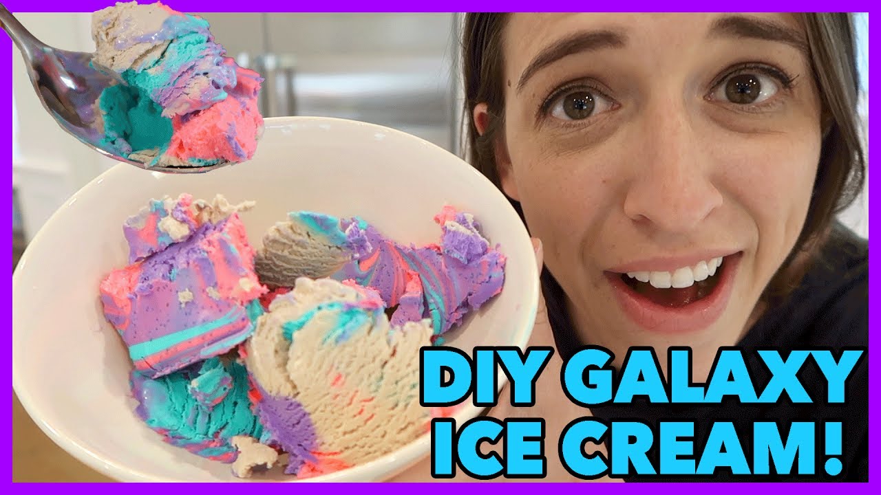 DIY Galaxy Themed Ice Cream