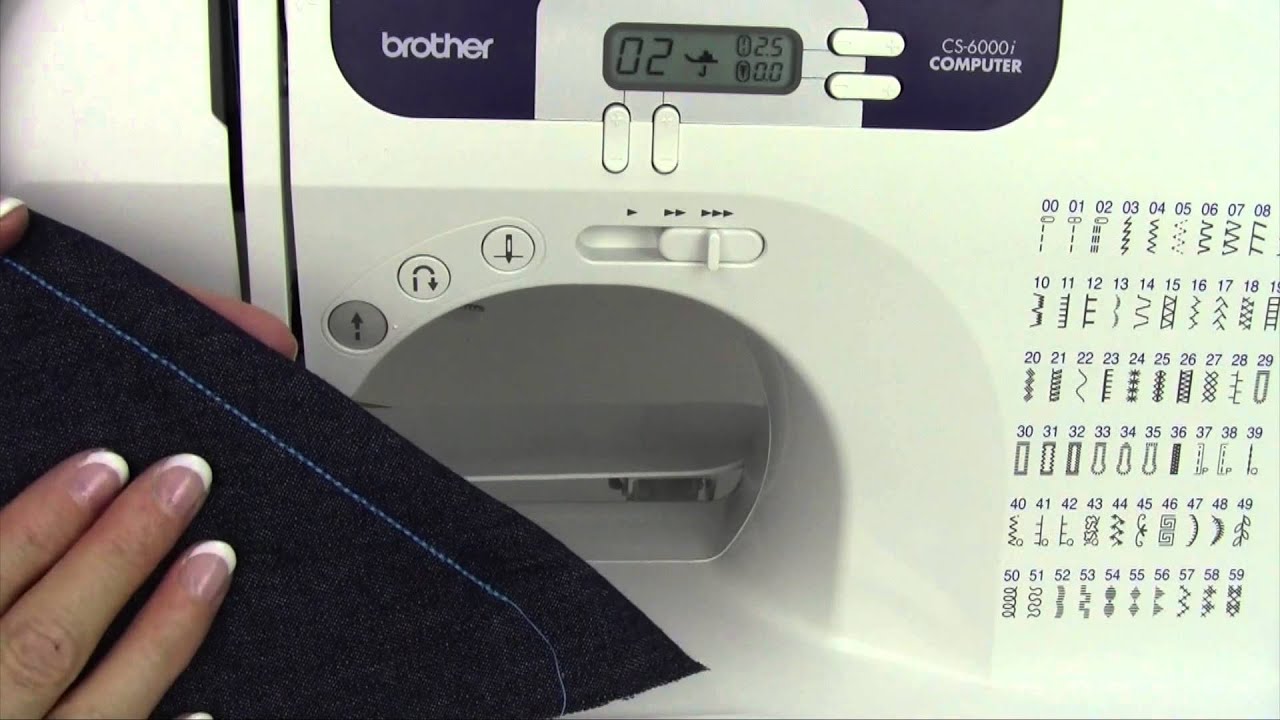 Brother CS 6000i 30 Triple Straight Stitch
