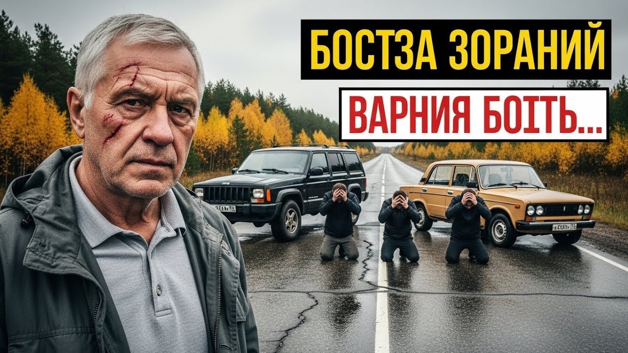 Борзые братки подрезали Жигули и нарвались на Авторитета. Расплата была мгновенной...