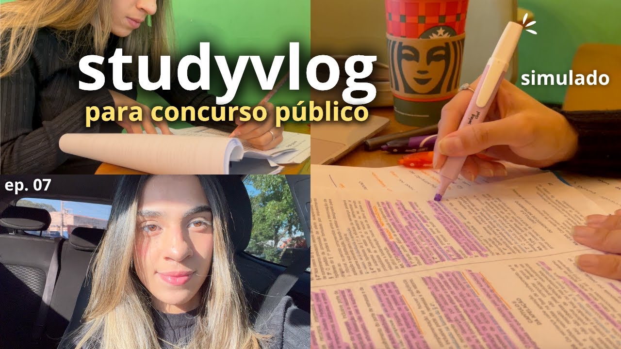 STUDYVLOG | simulado, anota&ccedil;&otilde;es de direito e minhas estrat&eacute;gias de estudo ☕️✨ (ep. 07)