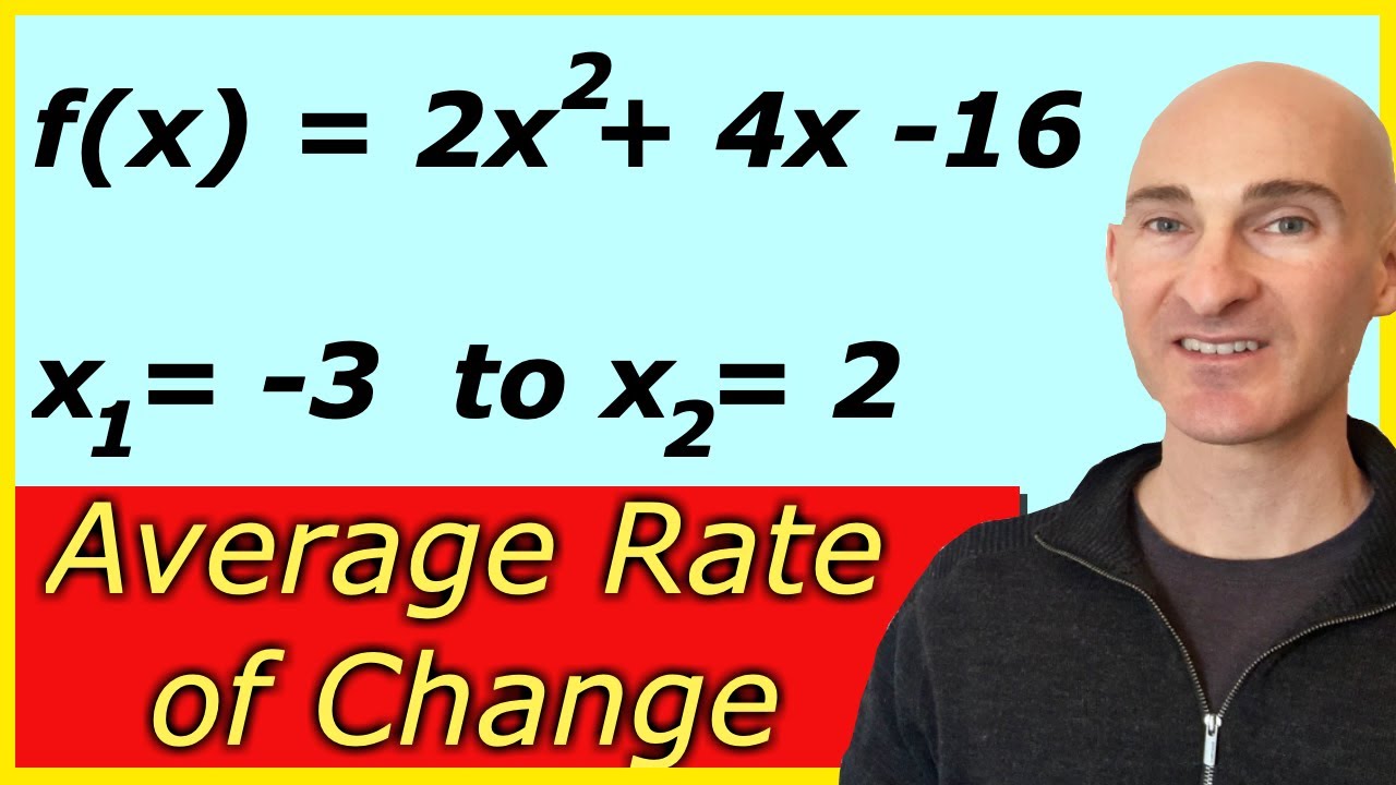 Find the Average Rate of Change of the Function from x1 to x2 (Precalculus)