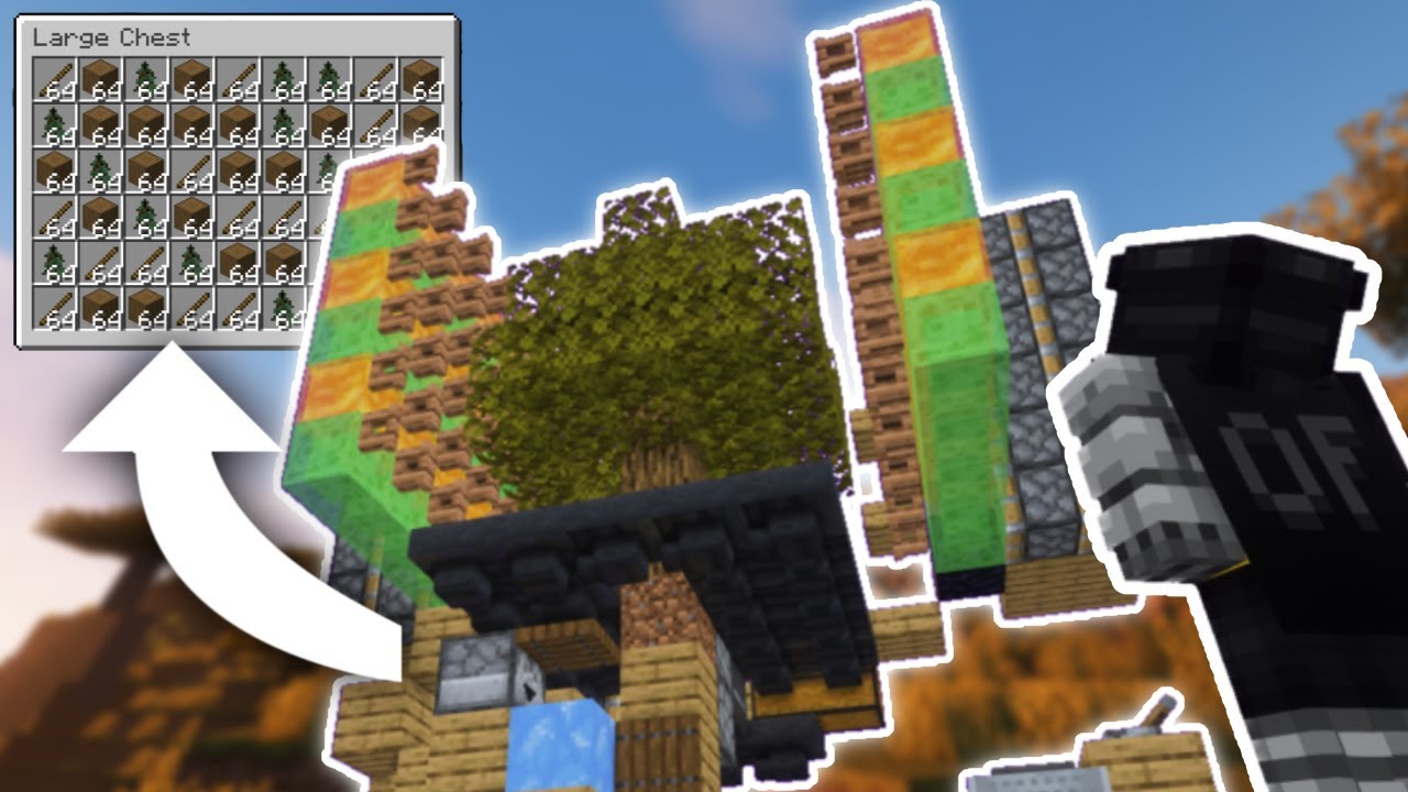Minecraft: Tree Farm Easy Fast No TNT Design: Tango Tek 1.21.3+