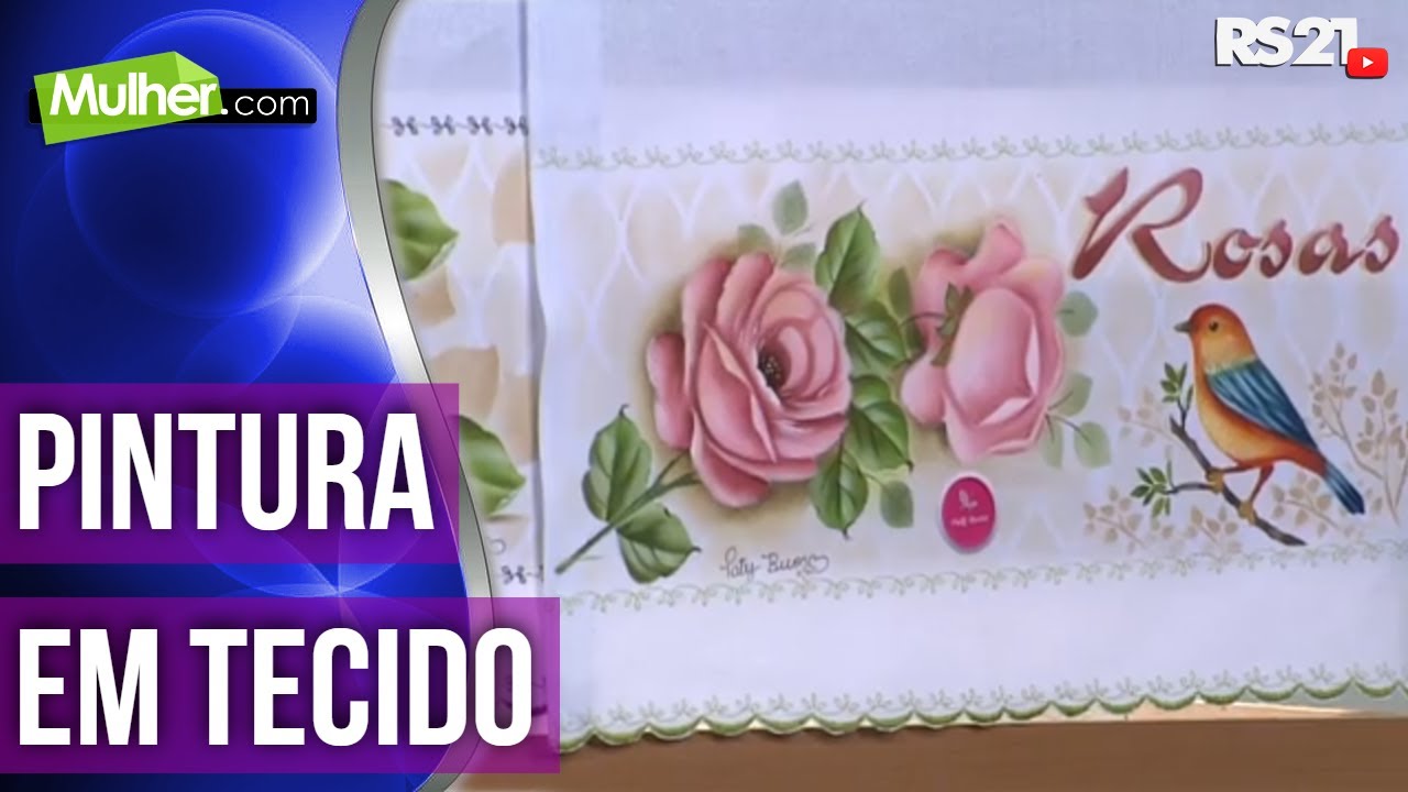Pintura em Tecido de Pássaros | Paty Buoso | 26/07/2017 | Mulher.com | @RedeSeculo21