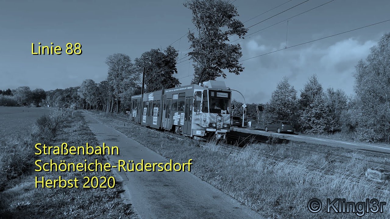 [4K60] Straßenbahn Schöneiche-Rüdersdorf Herbst 2020