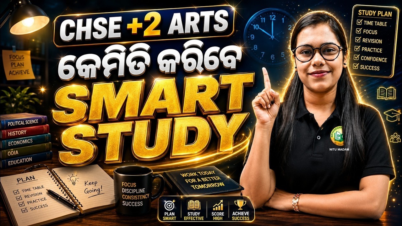 CHSE +2 Arts SMART STUDY PLAN || Complete Success Strategy 2026