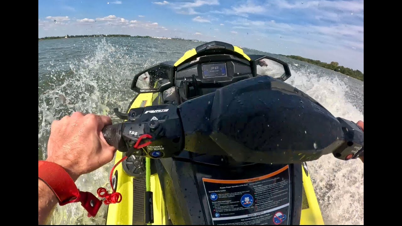 Wave Surfing On A Waverunner