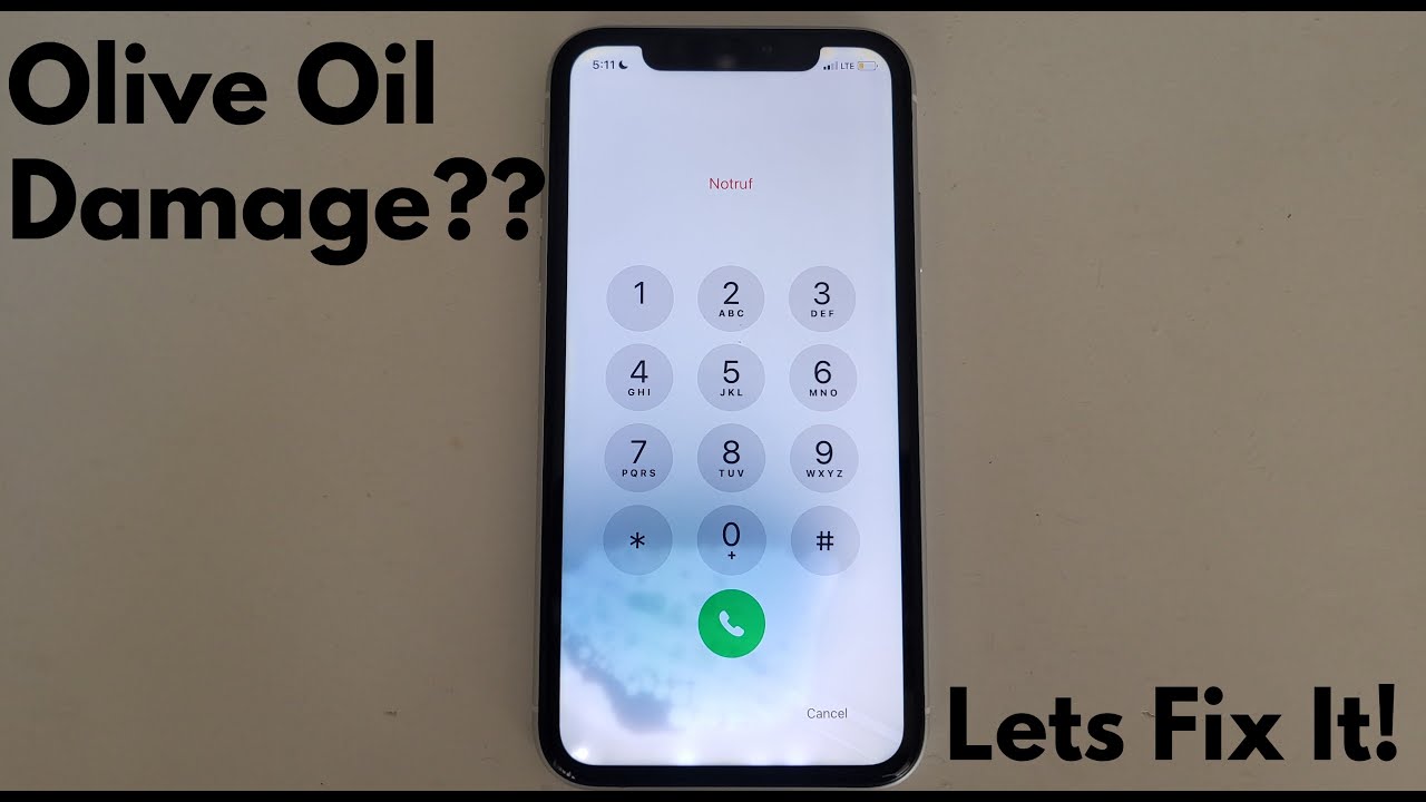 Olive Oil Damaged IPhone XR - Full Repair/Screen Replacement