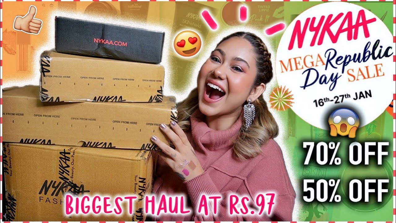 *Huge* Nykaa Republic Day SALE Haul😍 ₹97 ONLY! Best Discount & Deals | ThatQuirkyMiss
