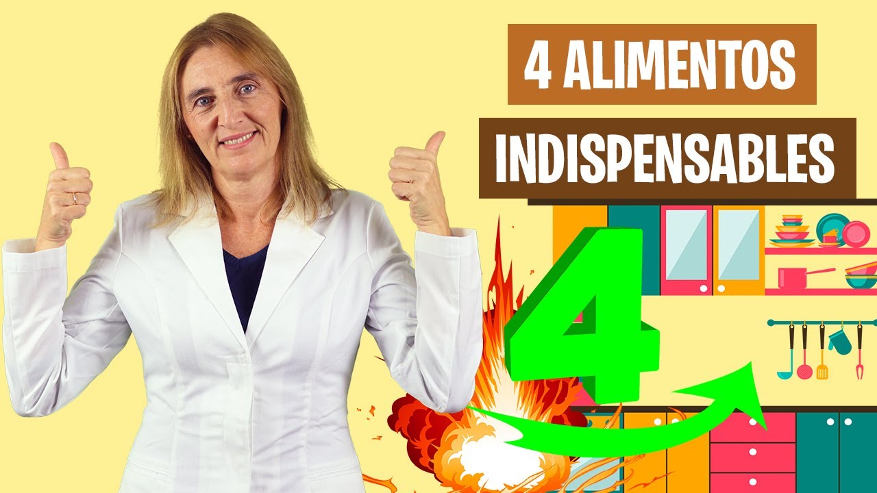 4 ALIMENTOS que NUNCA DEBEN FALTAR en tu COCINA | Alimentos esenciales | Alimentación real saludable