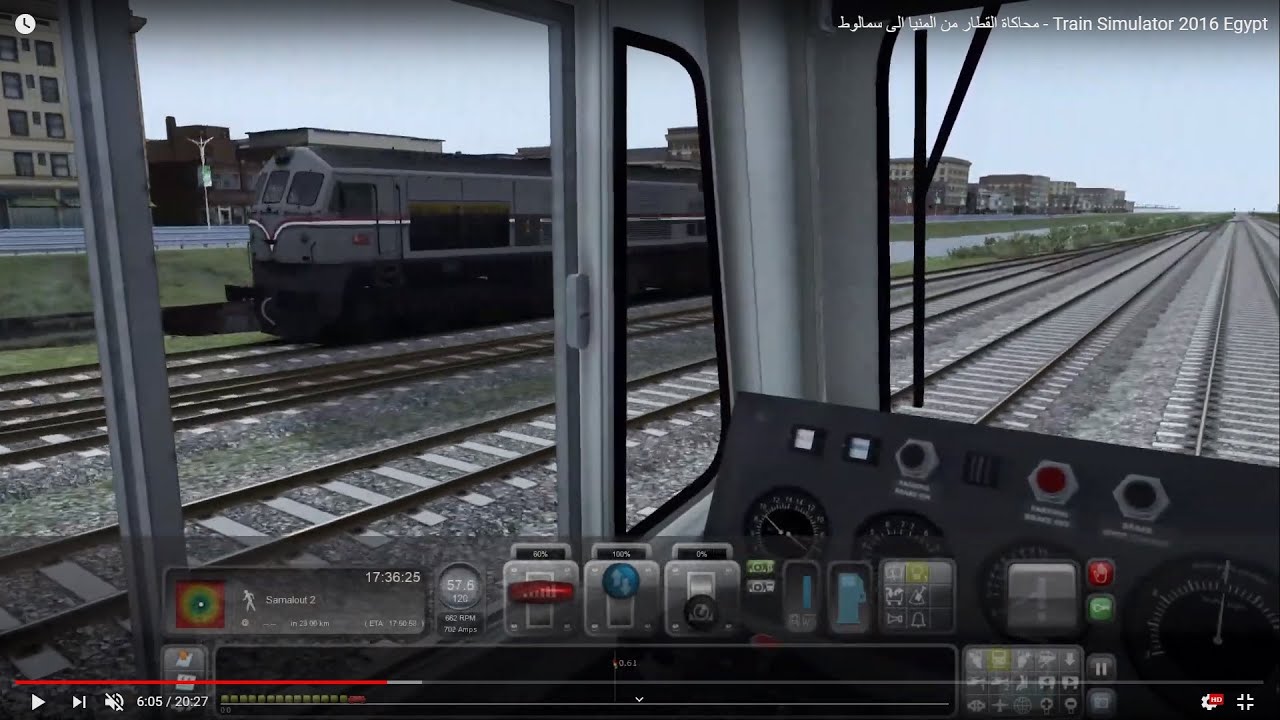 Train Simulator 2016 Egypt - محاكاة القطار من المنيا الى سمالوط