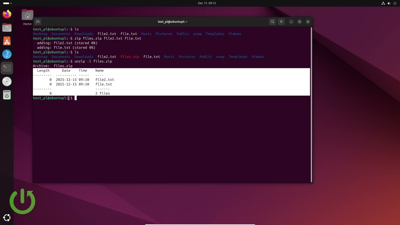 Linuxでzipとunzipを使ってファイルを圧縮・解凍する方法