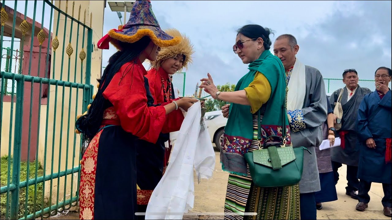 Sherig Kalon Kungoe Changra Tharlam Dolma La Visited STS Mundgod Camp No 3 #mundgod #tibetanvlogger
