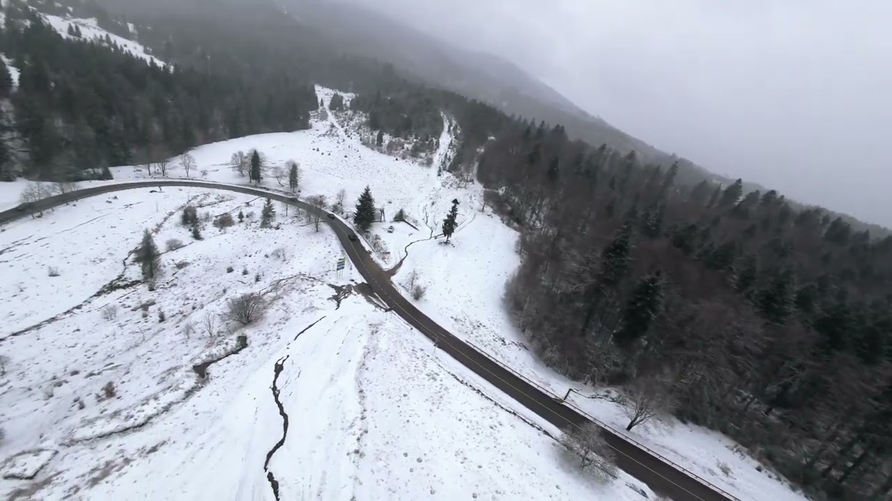 Zakarpatia Mountain on Winter. DJI O4 Pro flylens 85 Cinematic FPV Закарпаття у зимку