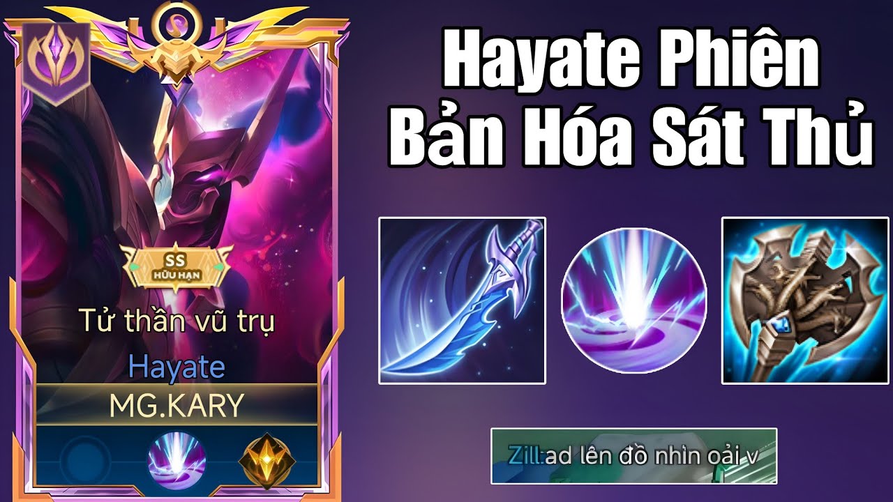 Hayate Phiên Bản Hóa Sát Thủ Hủy Diệt Team Bạn Với Giáo Án 