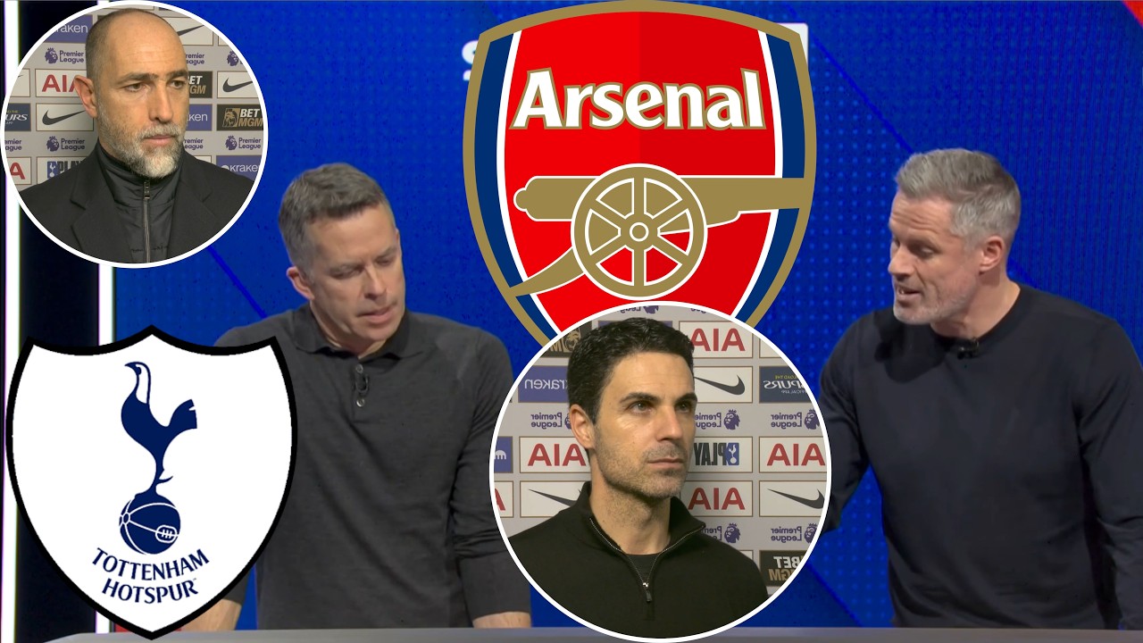 Arsenal CRUSH Tottenham 4–1! 🔥 Carragher Review + Arteta Crazy Reaction | All Reactions