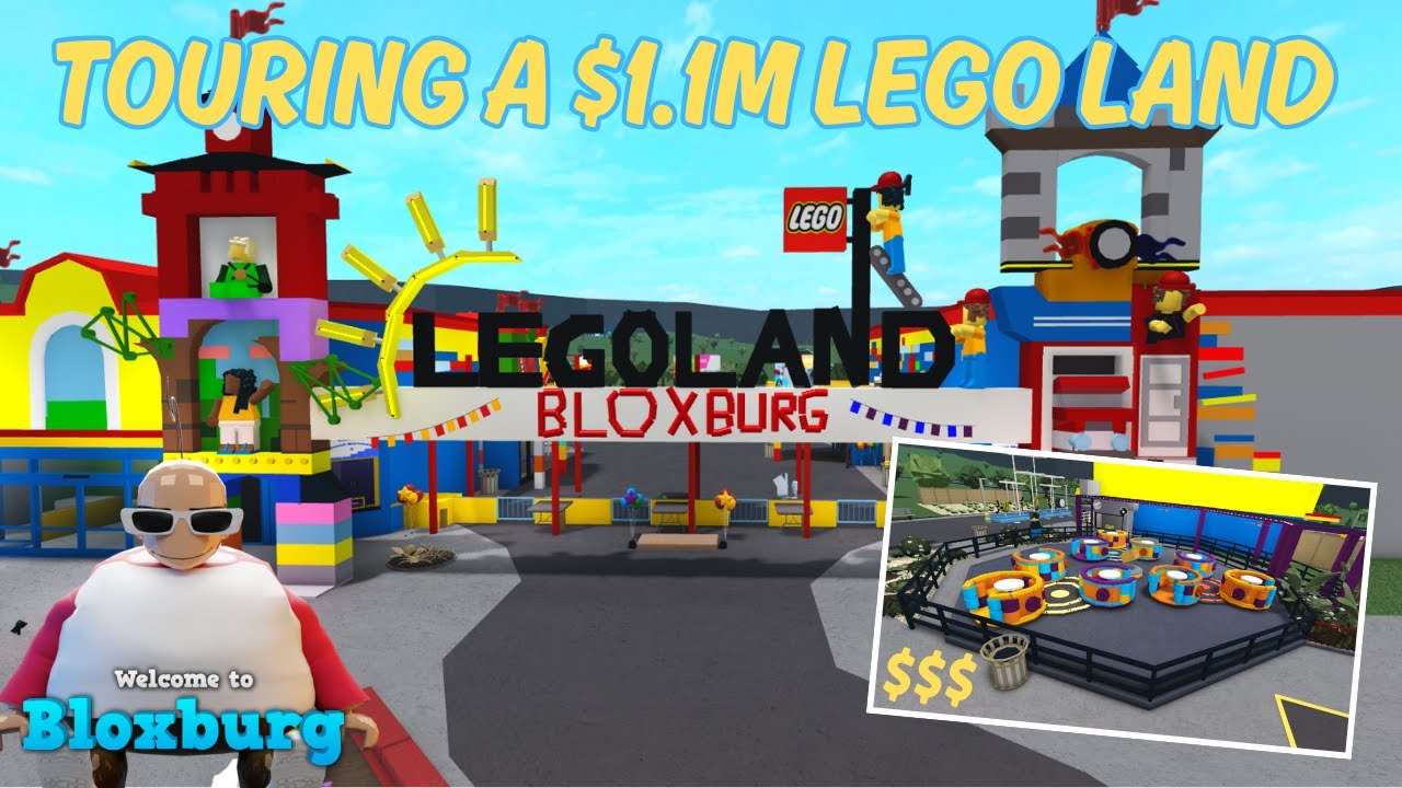 TOURING A $1.1M LEGO LAND in BLOXBURG!!