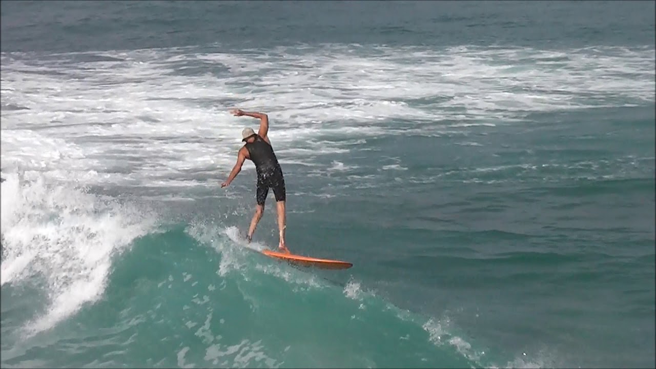 Surfer in the Hat on Mitsven Double Wing Mini-Simmons Quad.
