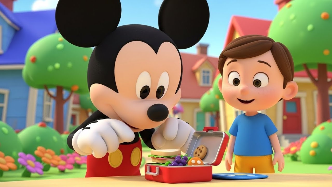 O Mickey Mouse viajou para o céu num Balão | Canções Infantis e Rimas para Crianças