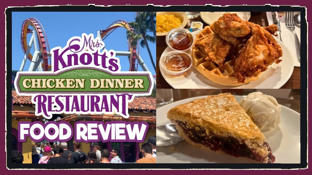 ЛЕГЕНДАРНЫЙ ресторан Mrs. Knott's с куриным ужином! | Обзор еды | Knott's Berry Farm