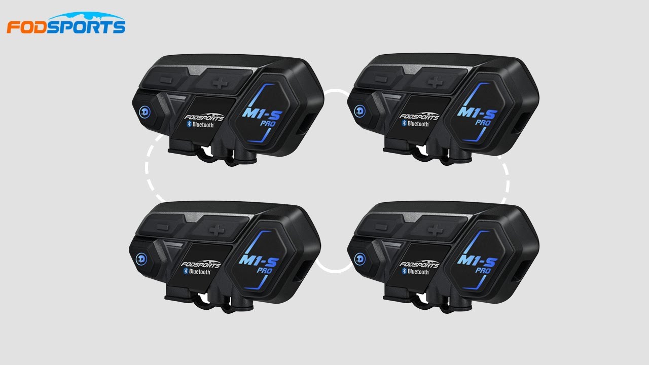 How to Connect 2 or 4 riders by Fodsports M1 S Pro Motorcycle Communication