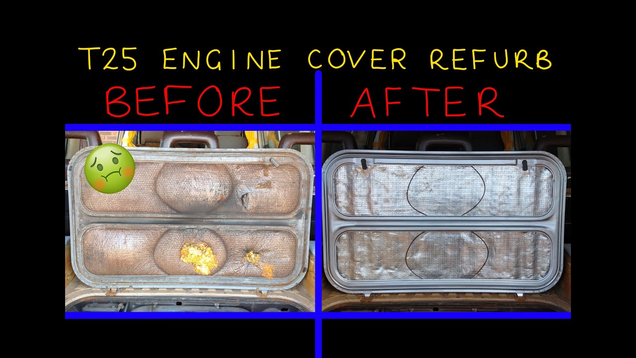 VW T3/T25 engine cover insulation looking tatty or missing, lets sort it out.