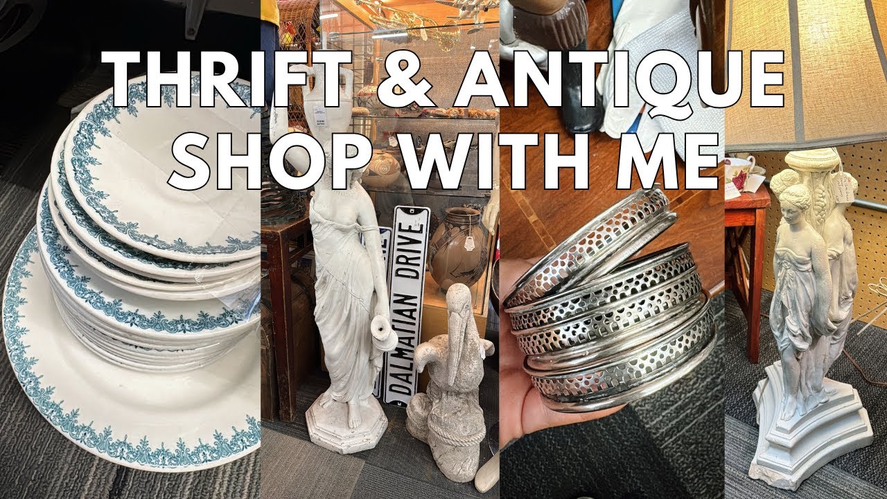 Vintage Home Decor & Thrift Shop With Me! Antique Home Decor Shopping!
