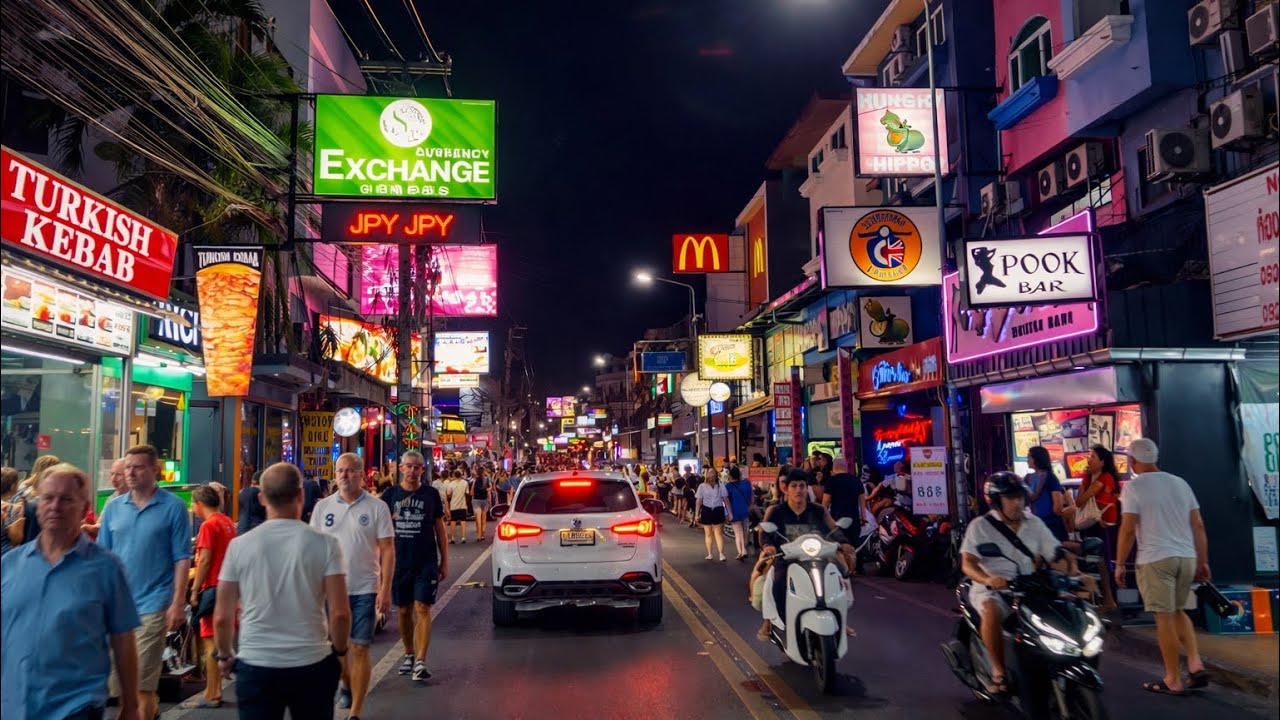 Soi Buakhao,Pattaya, Thailand Day&Night 4K Ambience 
