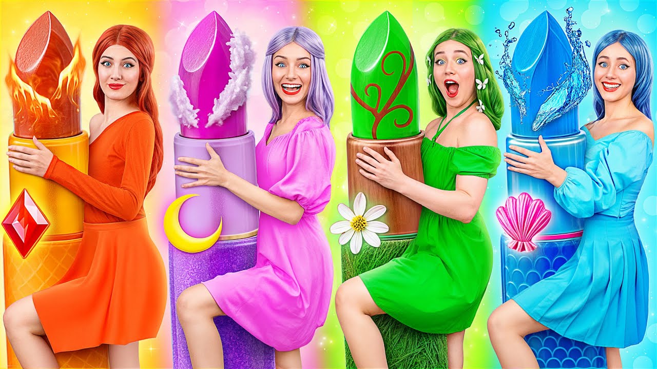 Экстремальное Преображение Четырех Стихий | От Ботанши до Популярной Челлендж от Multi DO Girls