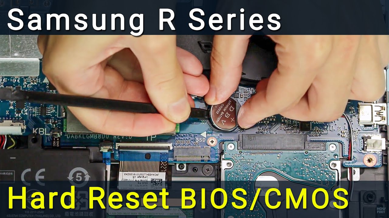 Сброс BIOS на Samsung R523, R525, R528, R538, R540, R578, R580, R590 | Замена батарейки CMOS