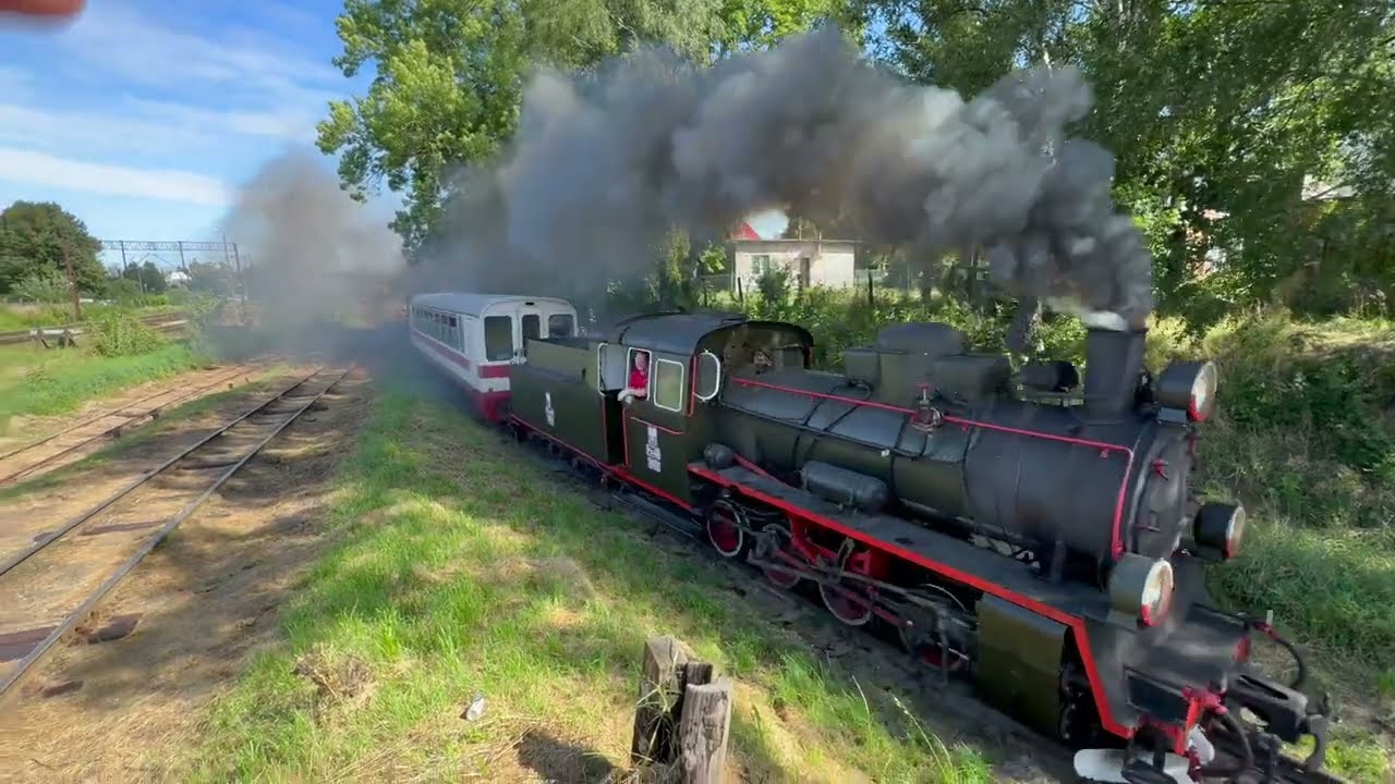 lato 2024r koszalińska  wąskotorówka  4K