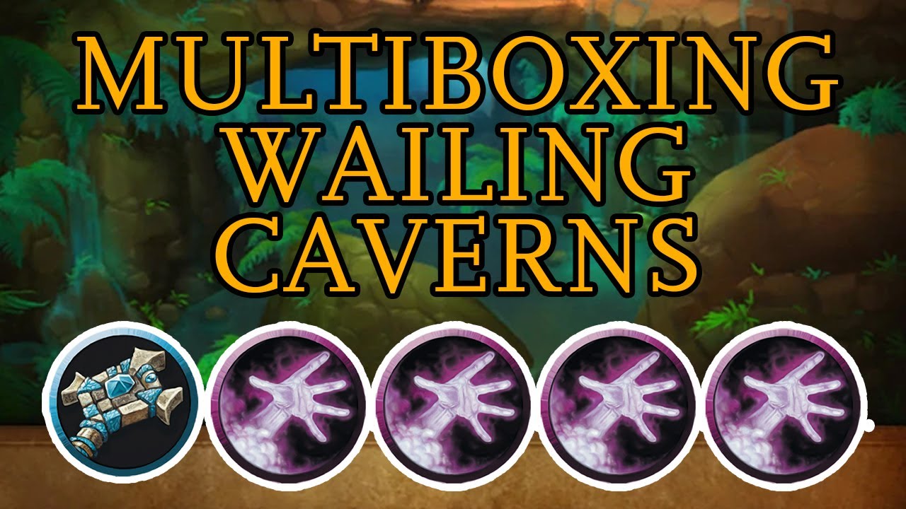 Multiboxing Wailing Caverns | 1 Priest 4 Warlocks | Classic WoW SoM