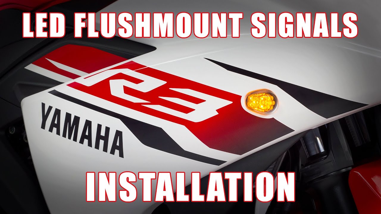 How to install LED Flushmount Signals on a 2015+ Yamaha YZF R3 by TST Industries
