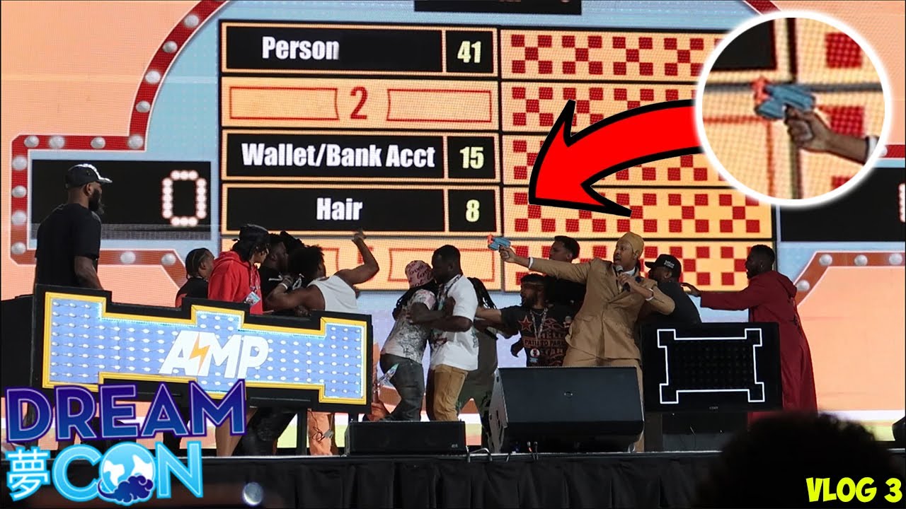 BERLEEZY KEEPS THAT THANG ON HIM… 😳🔫 | RDC VS AMP FAMILY FEUD | DREAMCON 2023